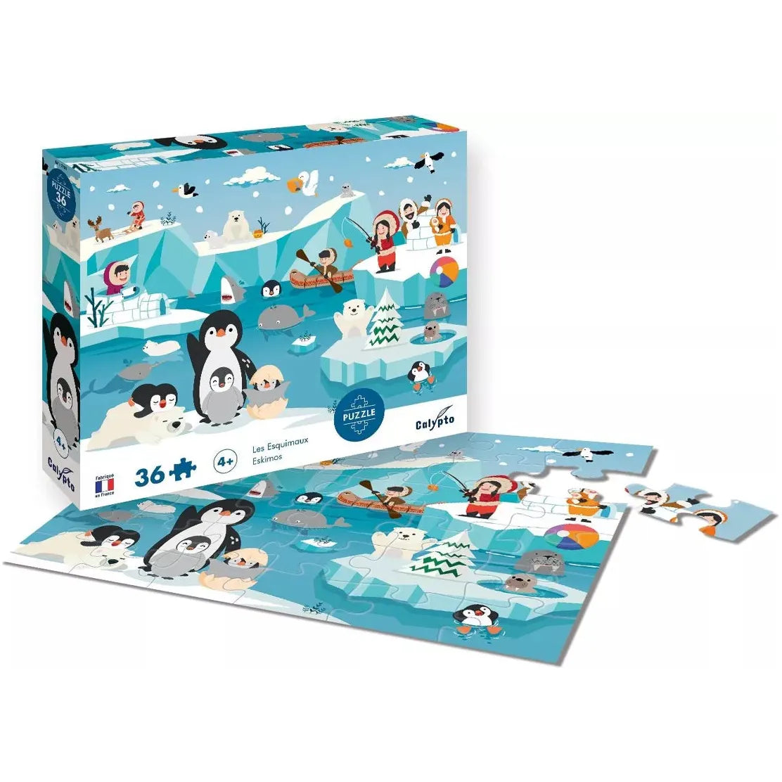Puzzle 36 Pièces Les Esquimaux - Magic Môme