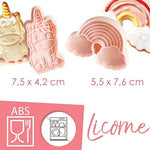 2 Découpoirs éjecteurs Licorne magic môme