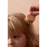 Set brosses et peigne bébé en bois avec pochette coton - Magic Môme